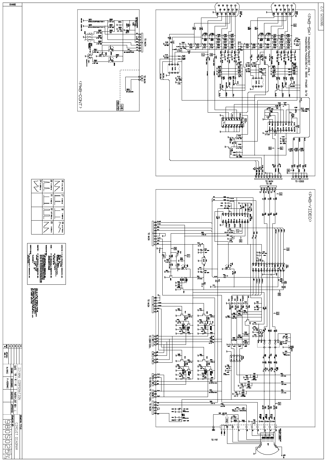 IIYAMA MA203D Schematic