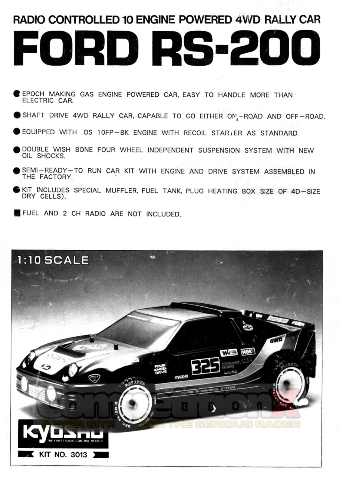 Kyosho Ford RS-200 User Manual