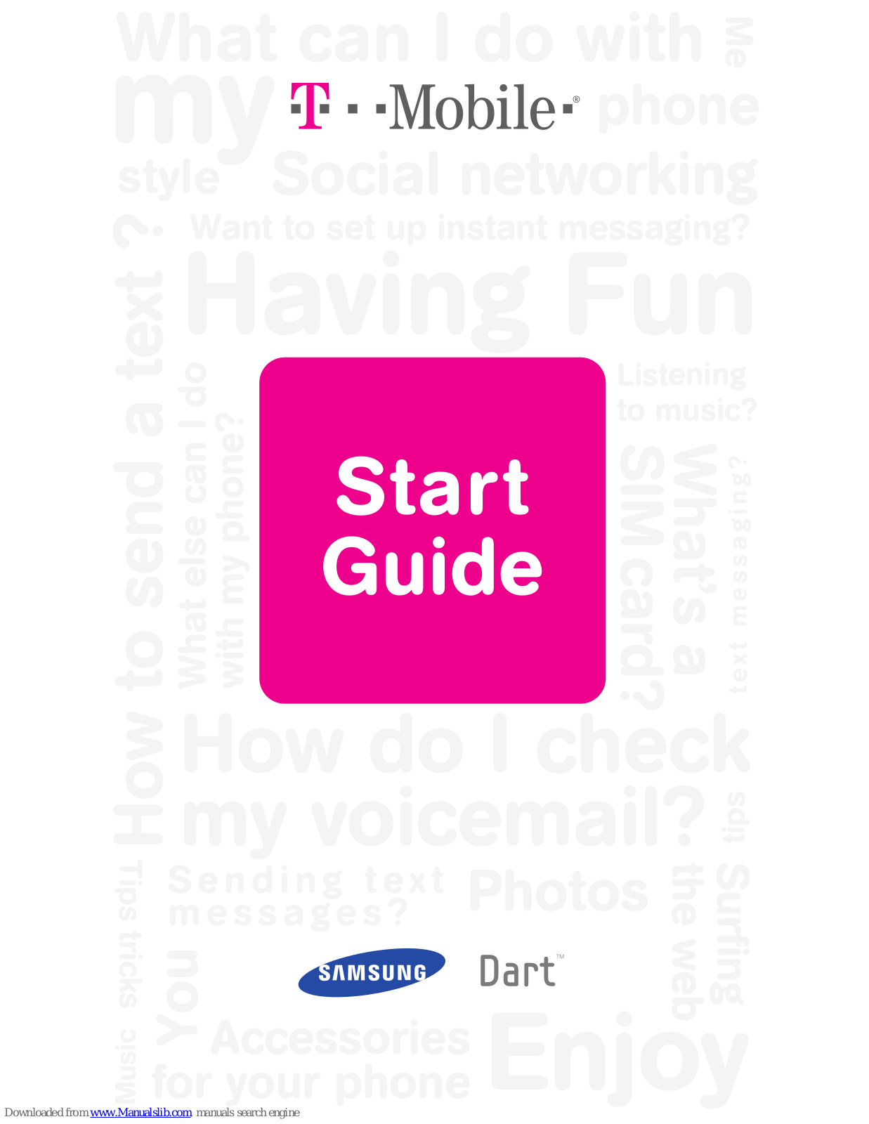 Samsung Dart, T-Mobile Dart Start Manual