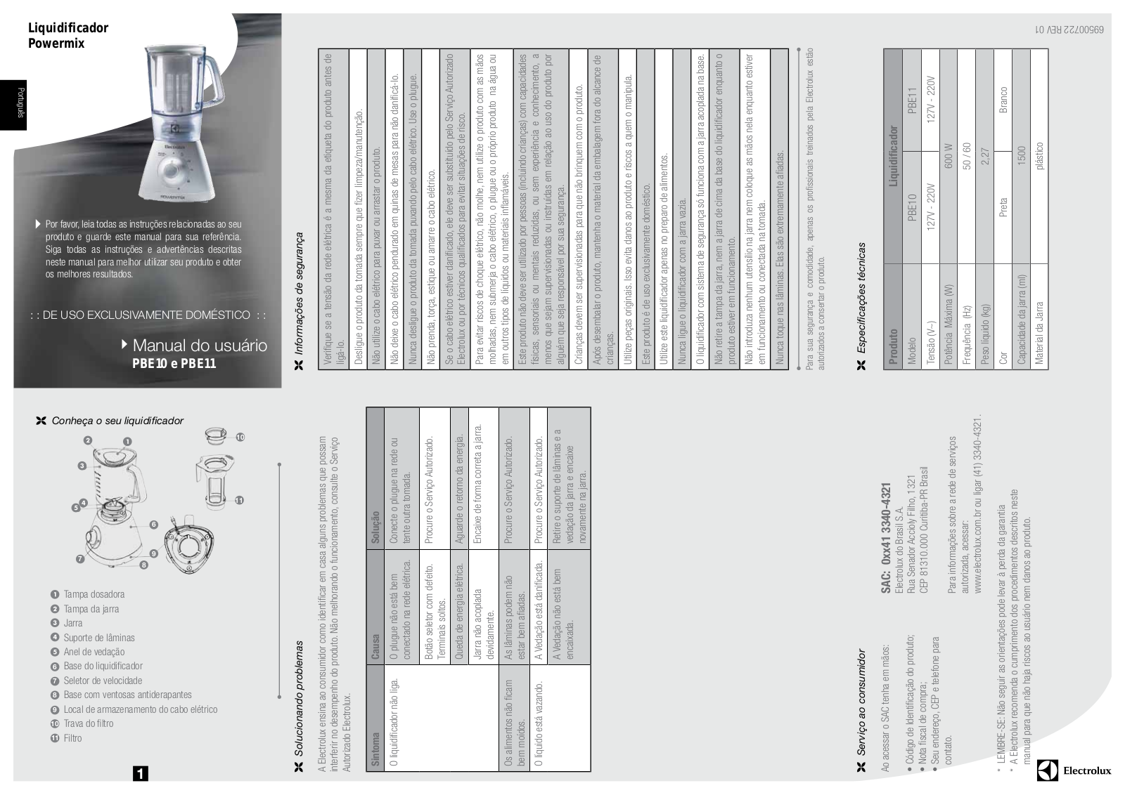 AEG PBE10, PBE11 User Manual