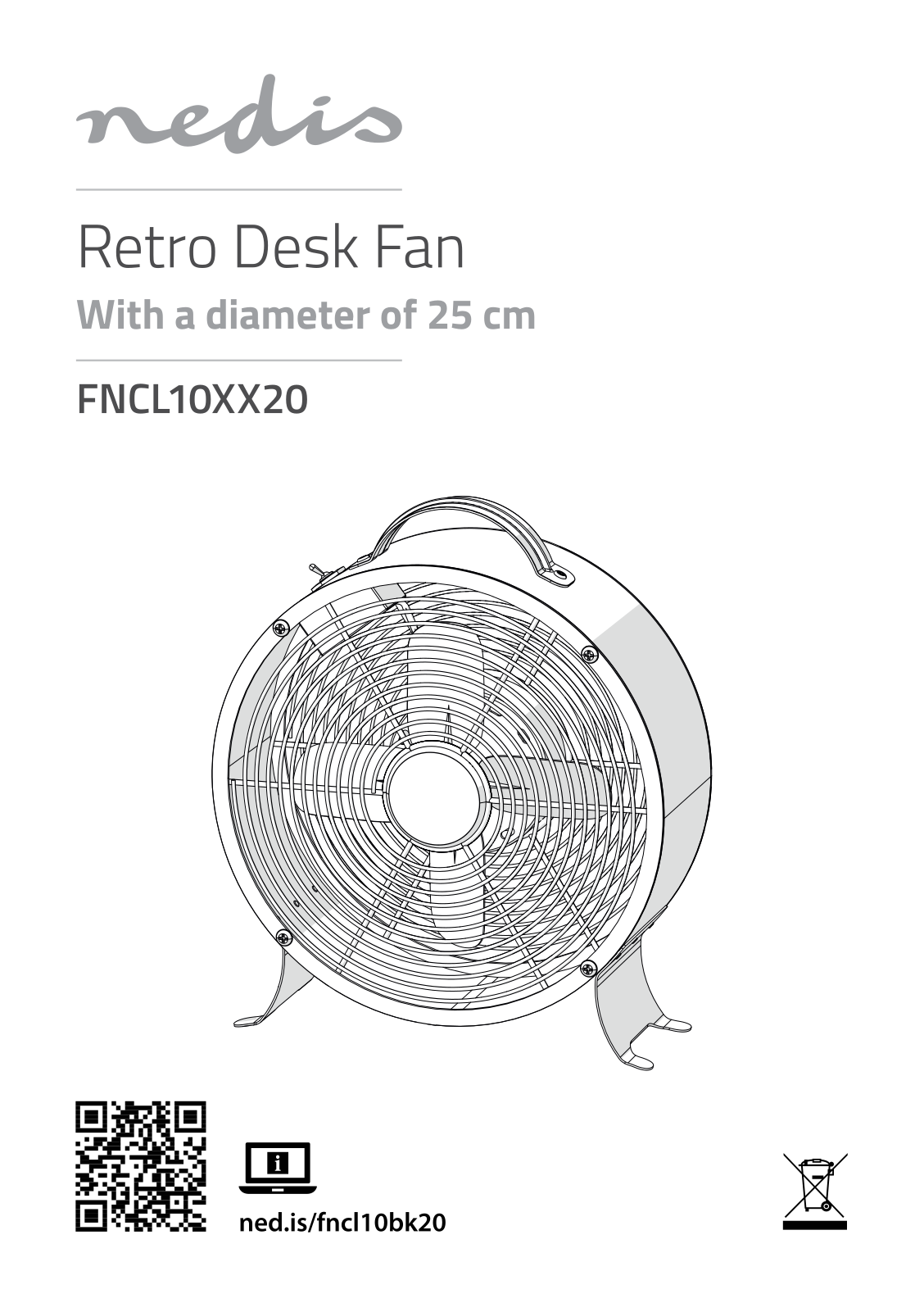 Nedis FNCL10CR20 User Manual