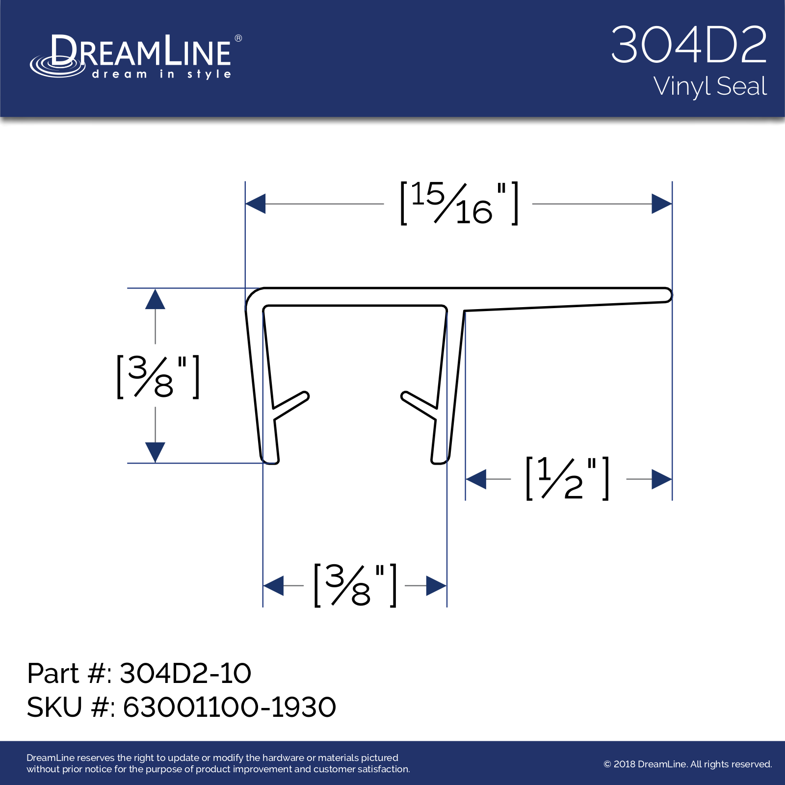 DreamLine DLN5561 Dimensions - ManualMachine.com