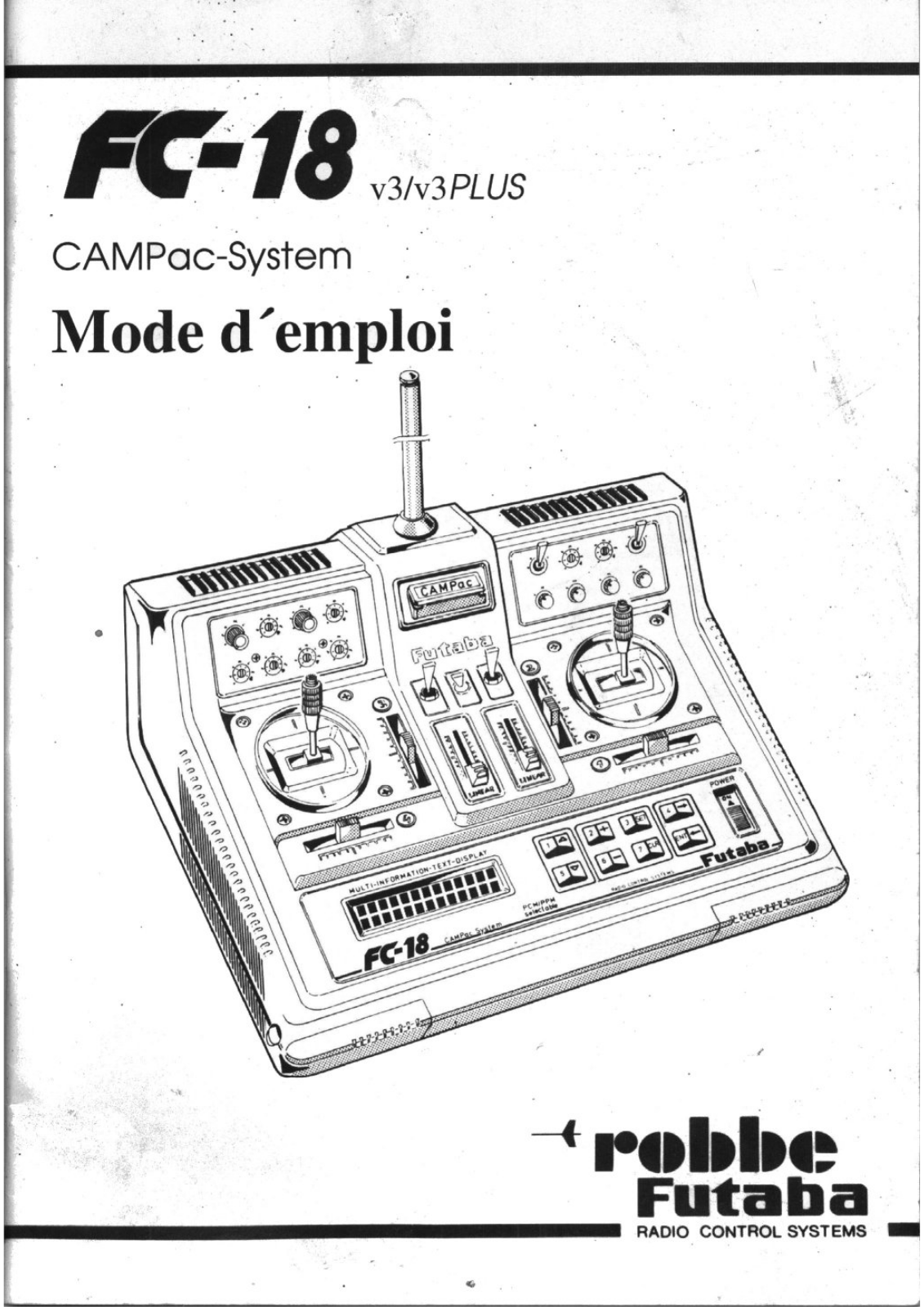 Futaba FC18 User Manual