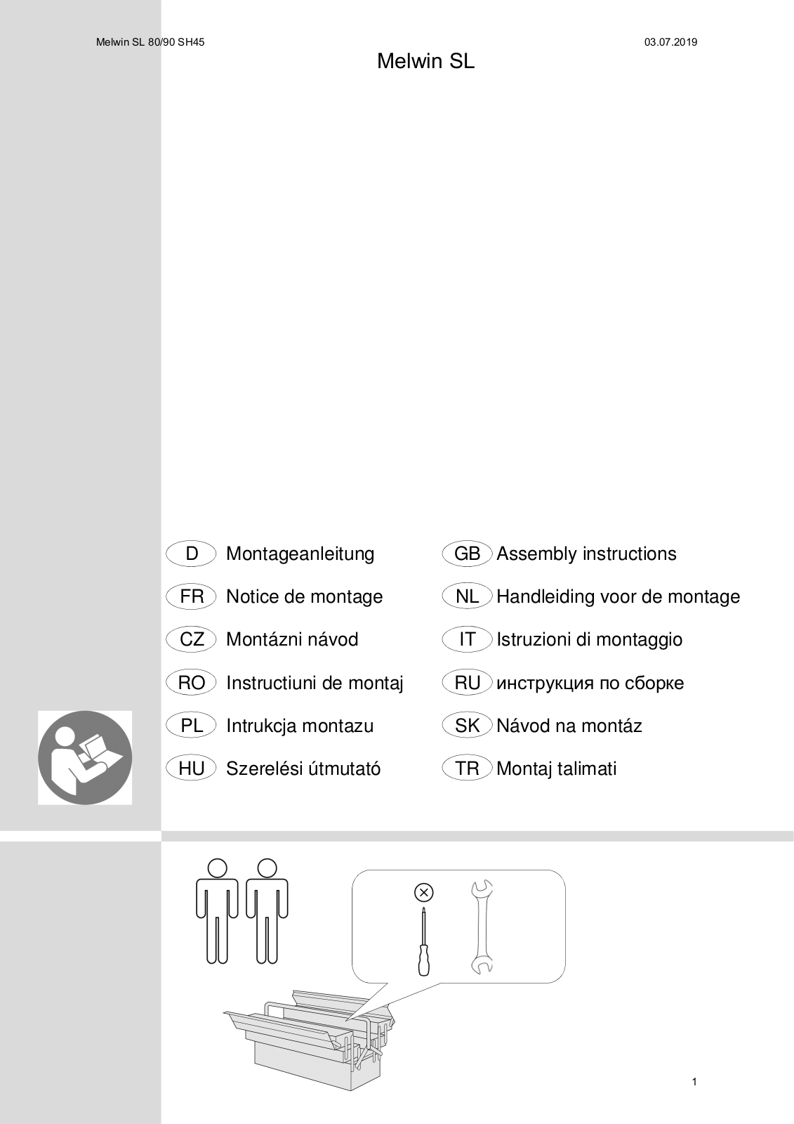 Maintal Melwin SL Assembly instructions