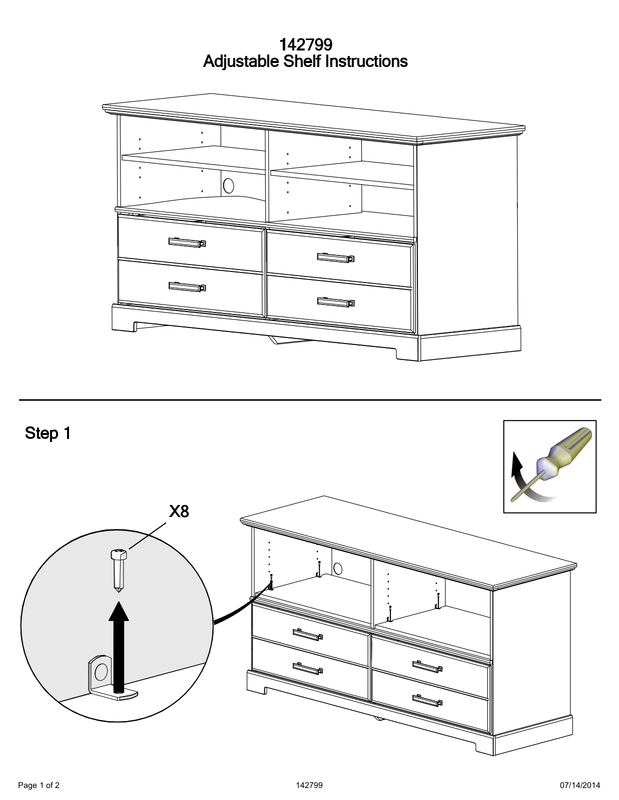 Ashley B44617 Assembly Guide