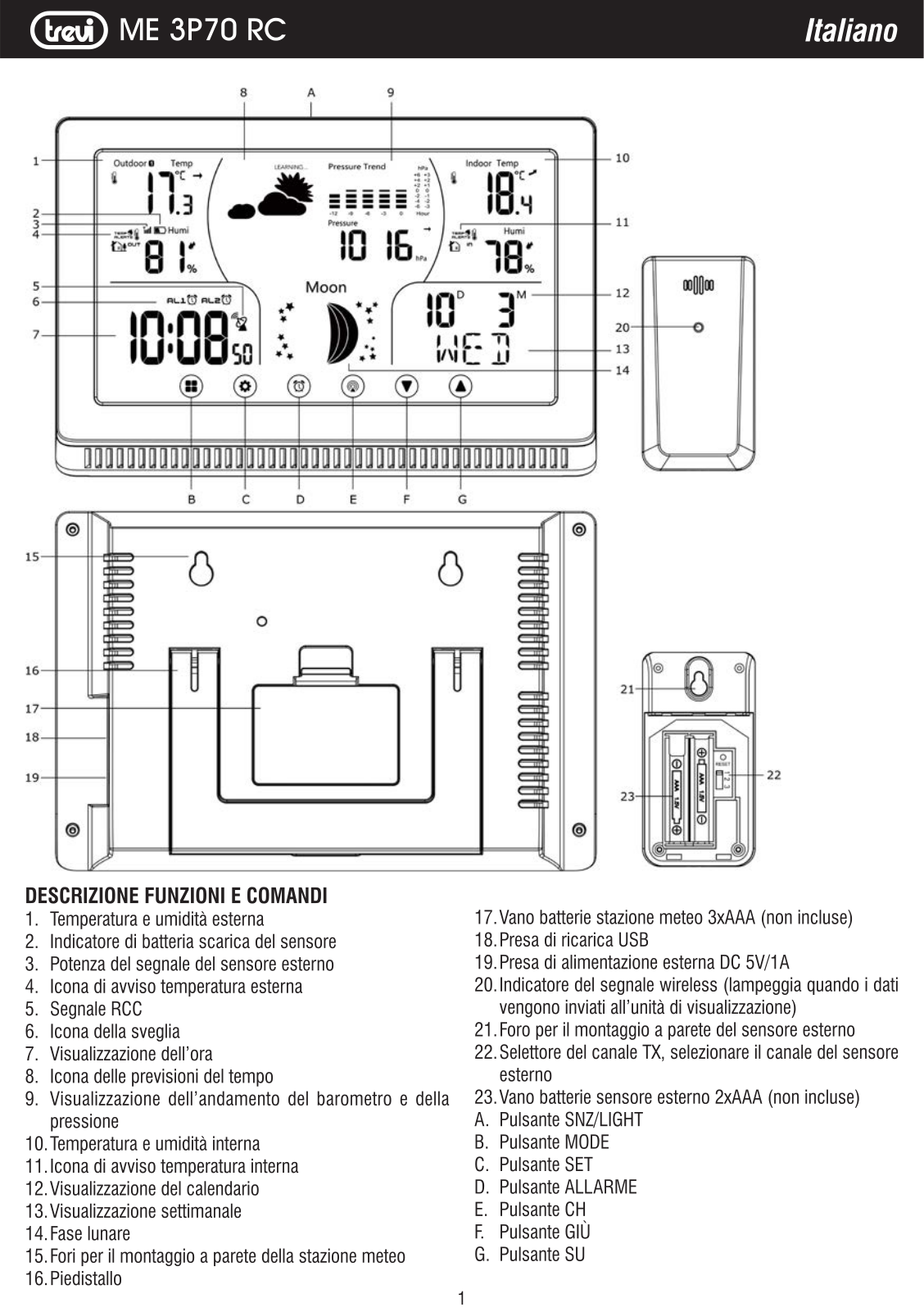 Trevi ME 3P70 RC User guide - ManualMachine.com