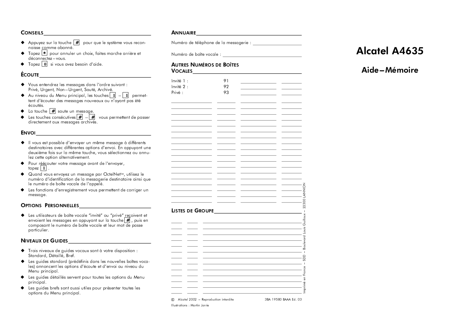 Alcatel 4635 Instructions Manual