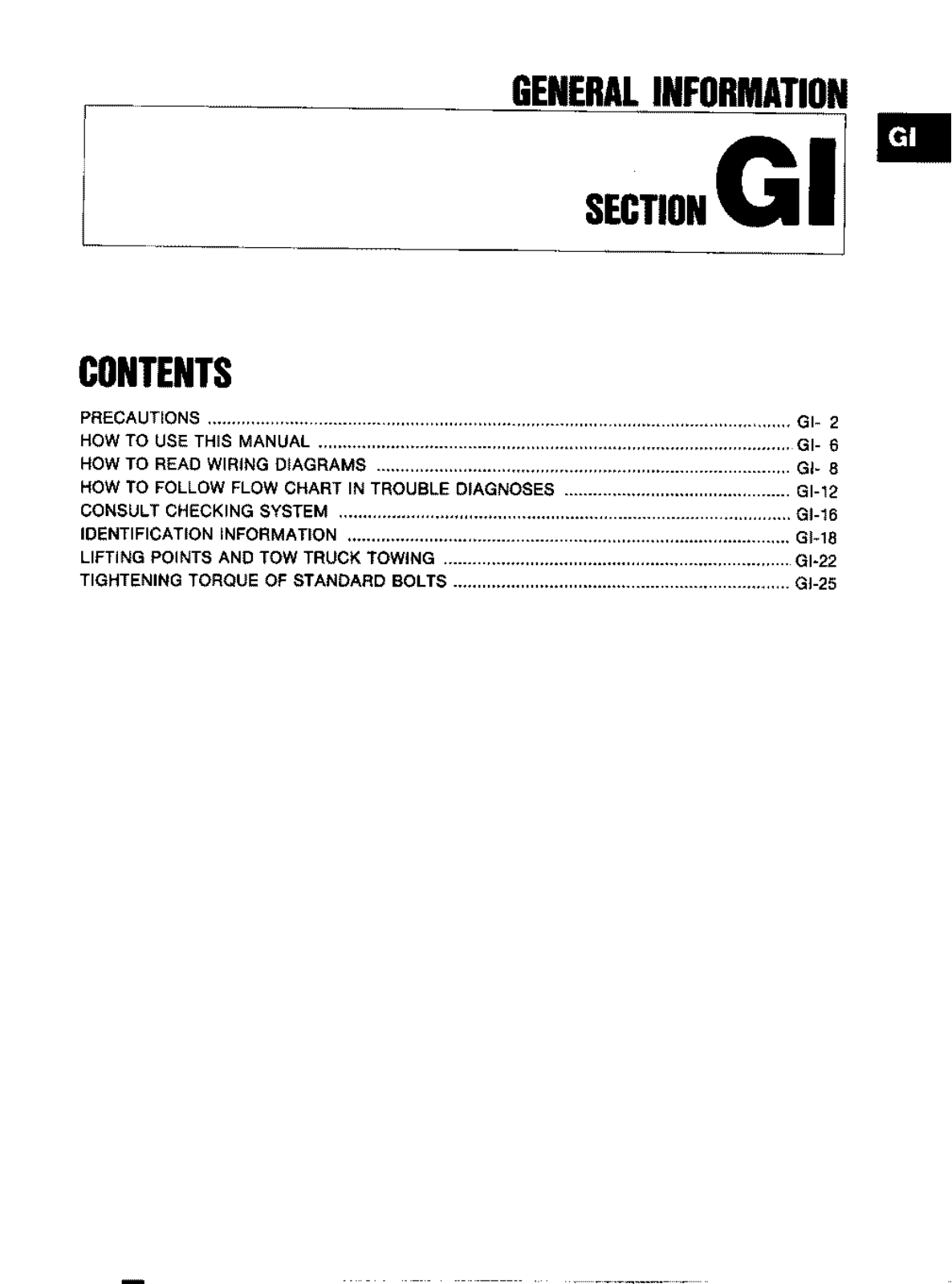 Nissan 300zx  GI 1990 Owner's Manual