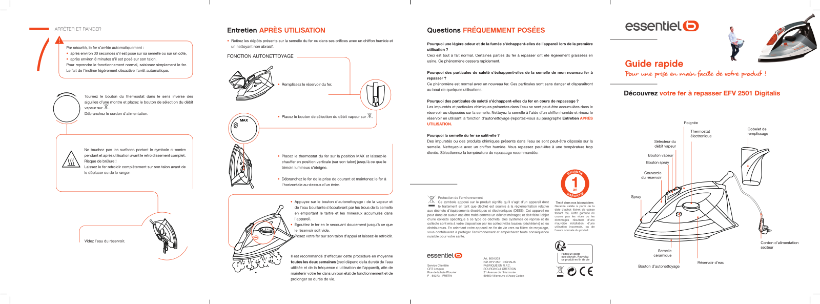 ESSENTIELB EFV 2501 DIGITALIS User Manual