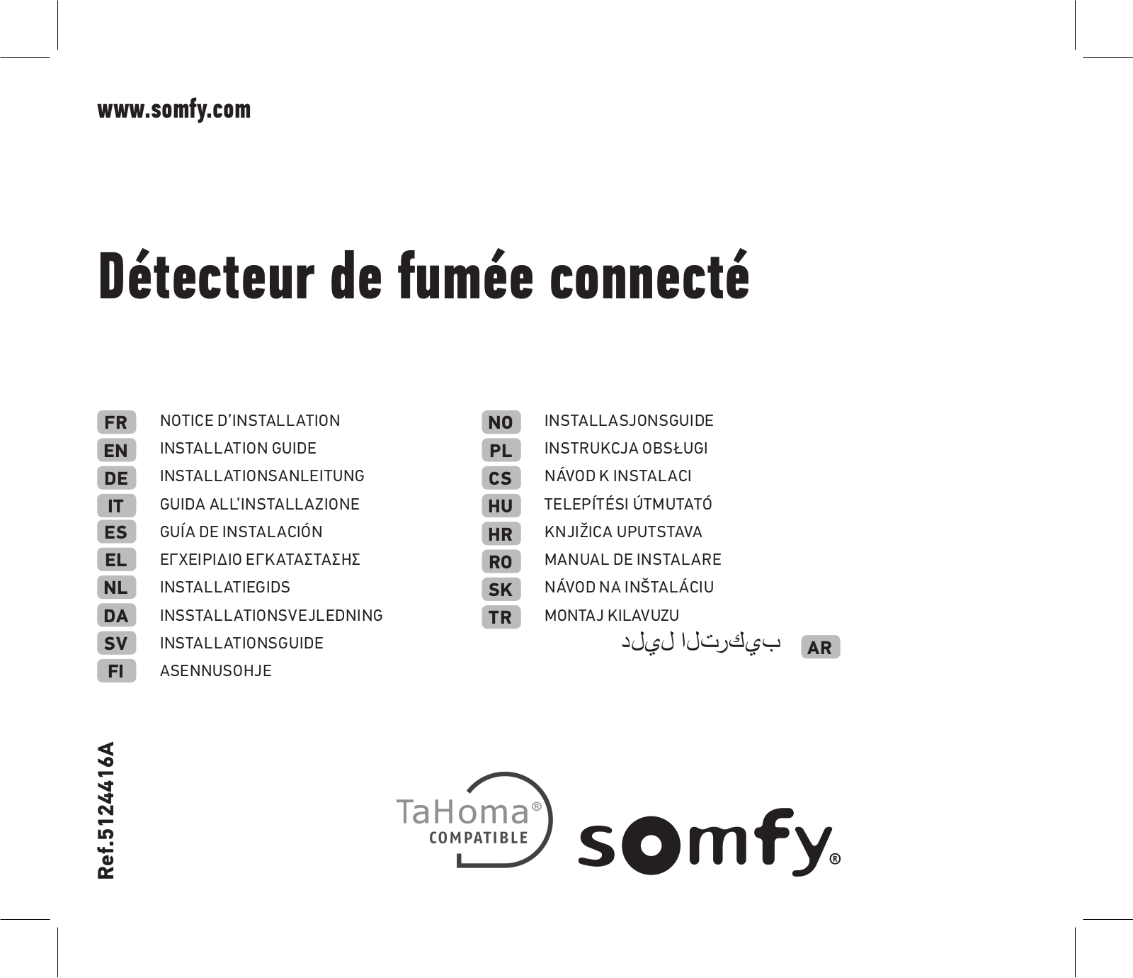 SOMFY TaHoma 2401368 Installation Manual