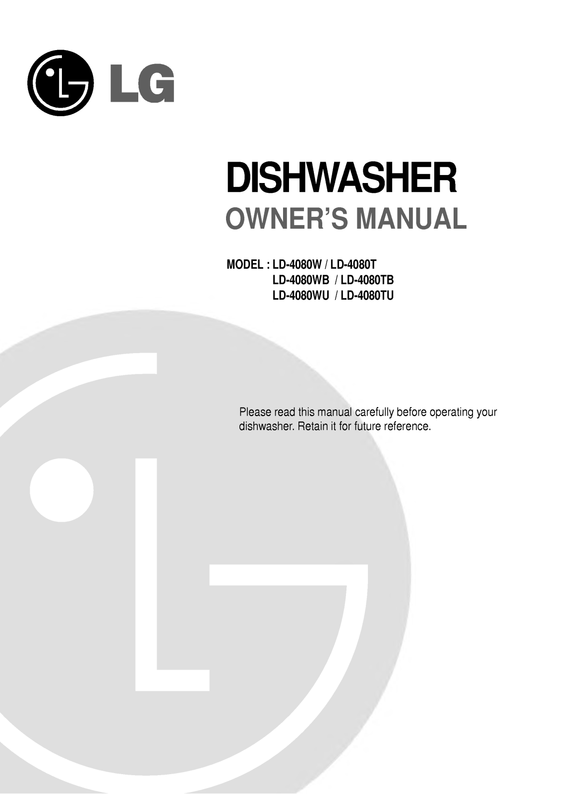 LG LD-4080T User Manual