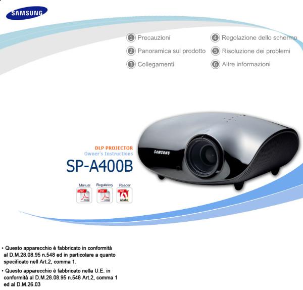 Samsung SP-A400B User Manual