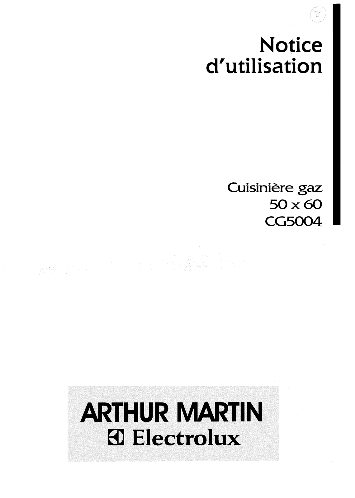 Arthur martin CG5004 User Manual