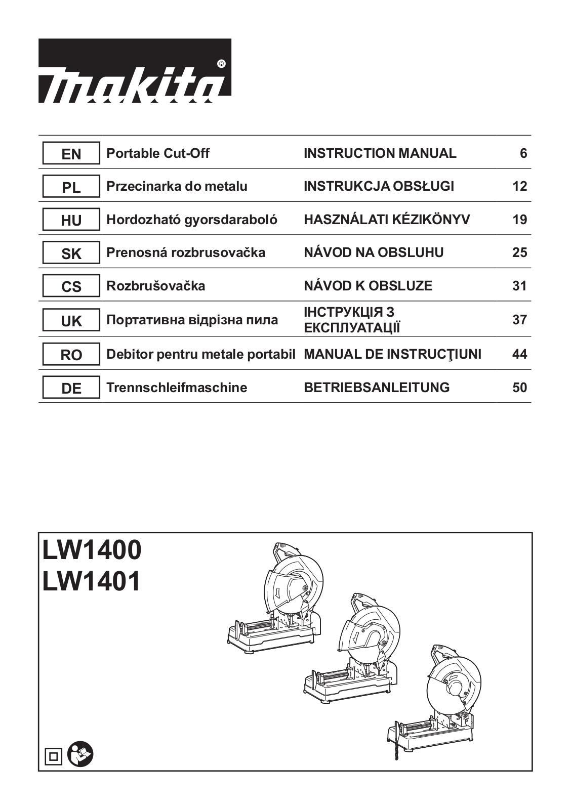 Makita LW1400 User Manual