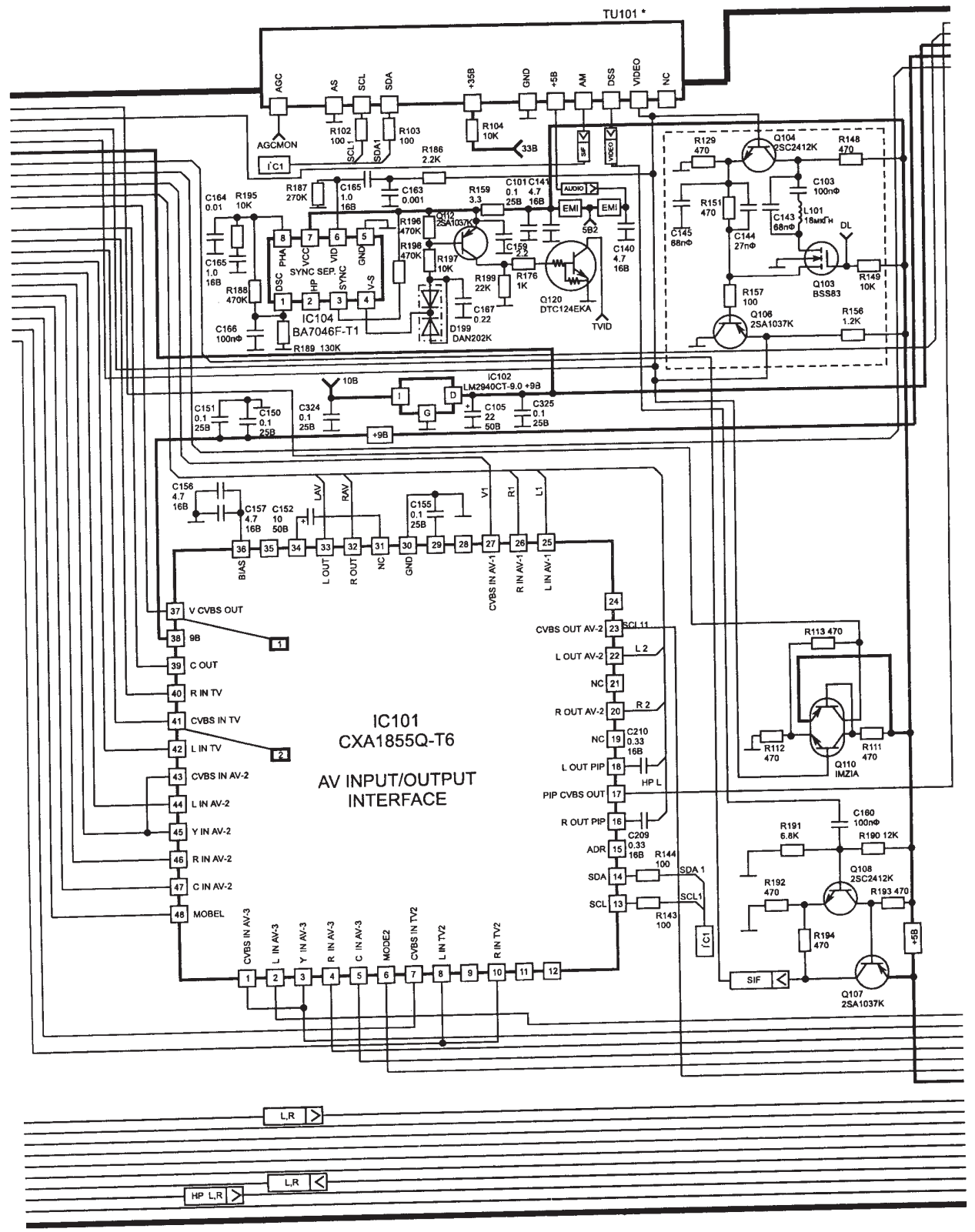 SONY KV28S4R Schematics List 3