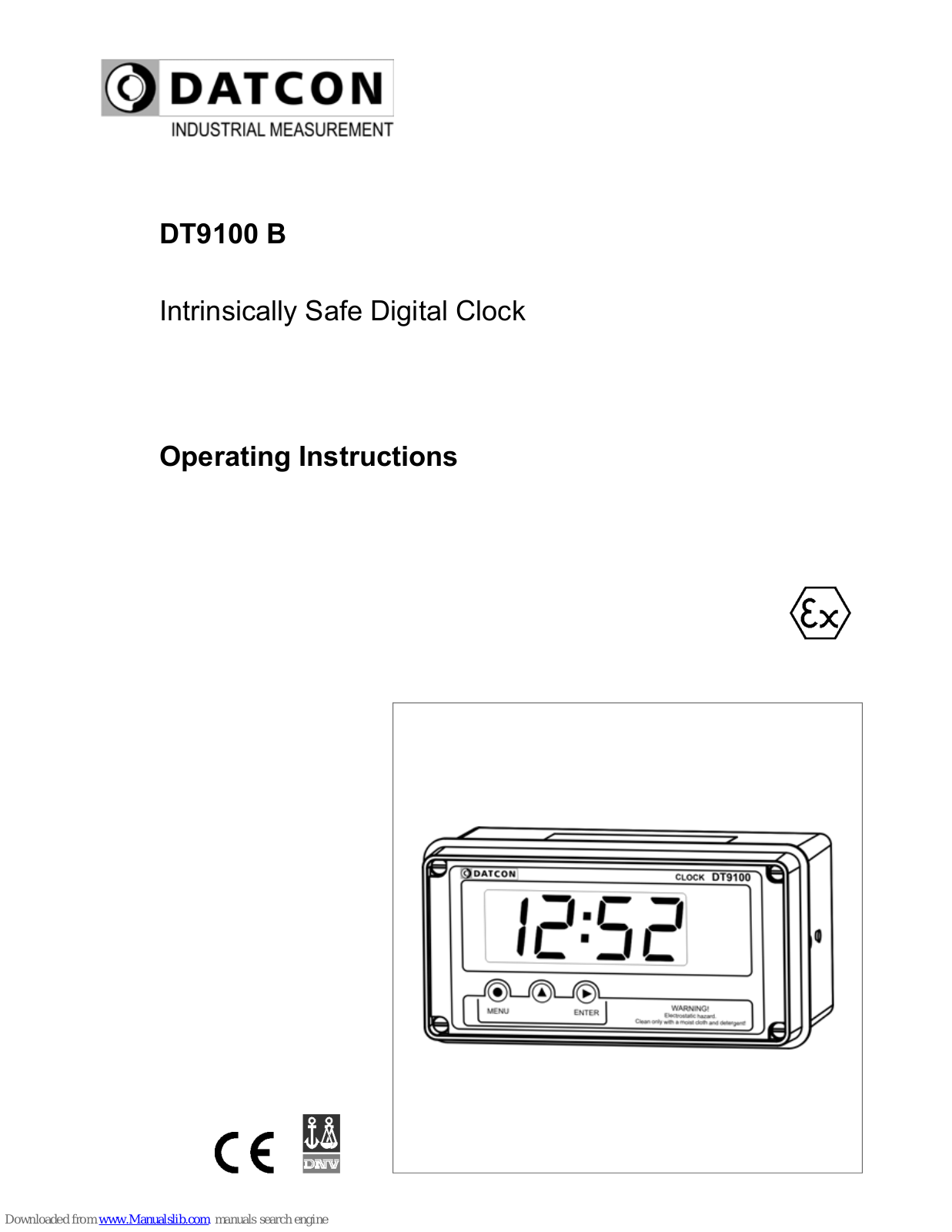 Datcon DT9100 B Operating Instructions Manual