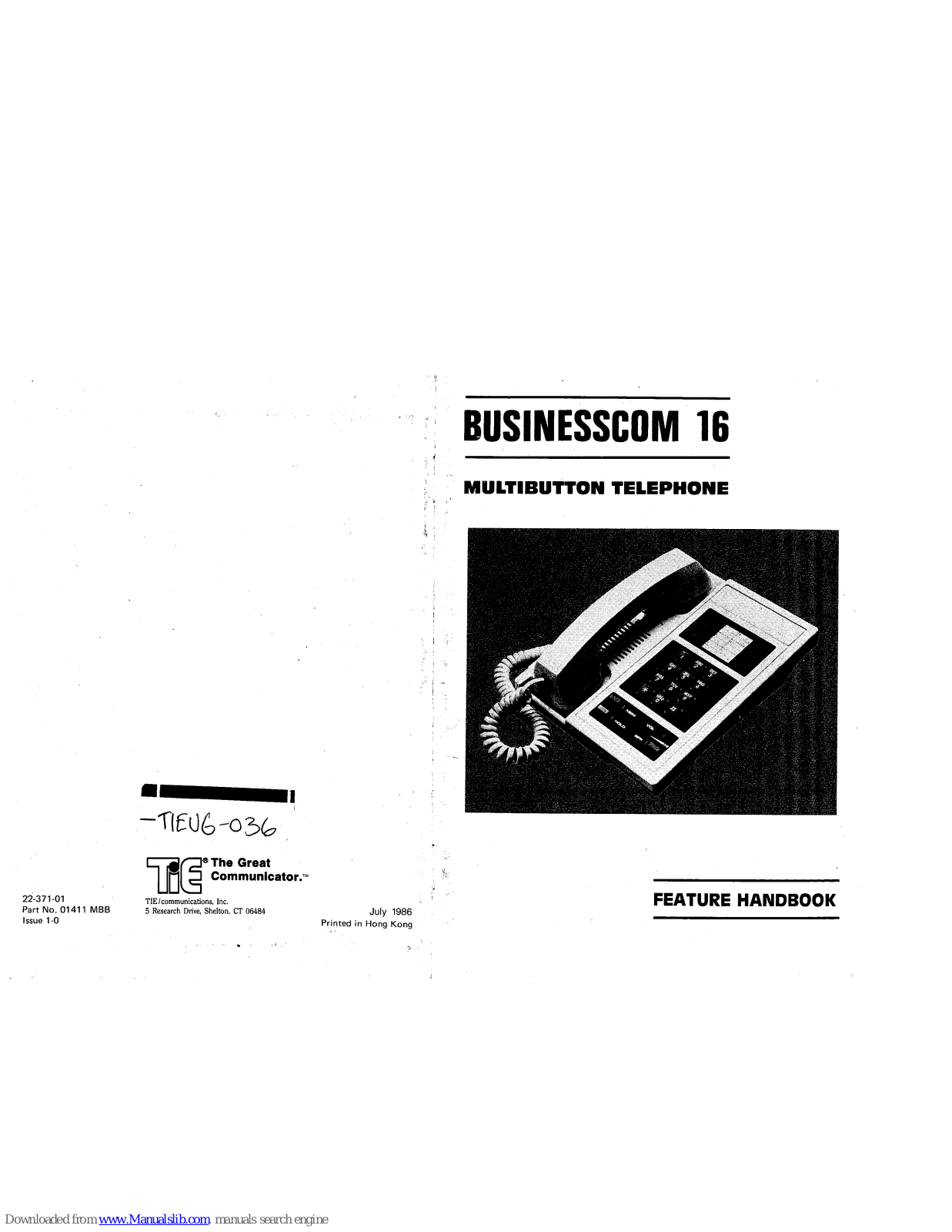 TIE businesscom 16 Feature Handbook