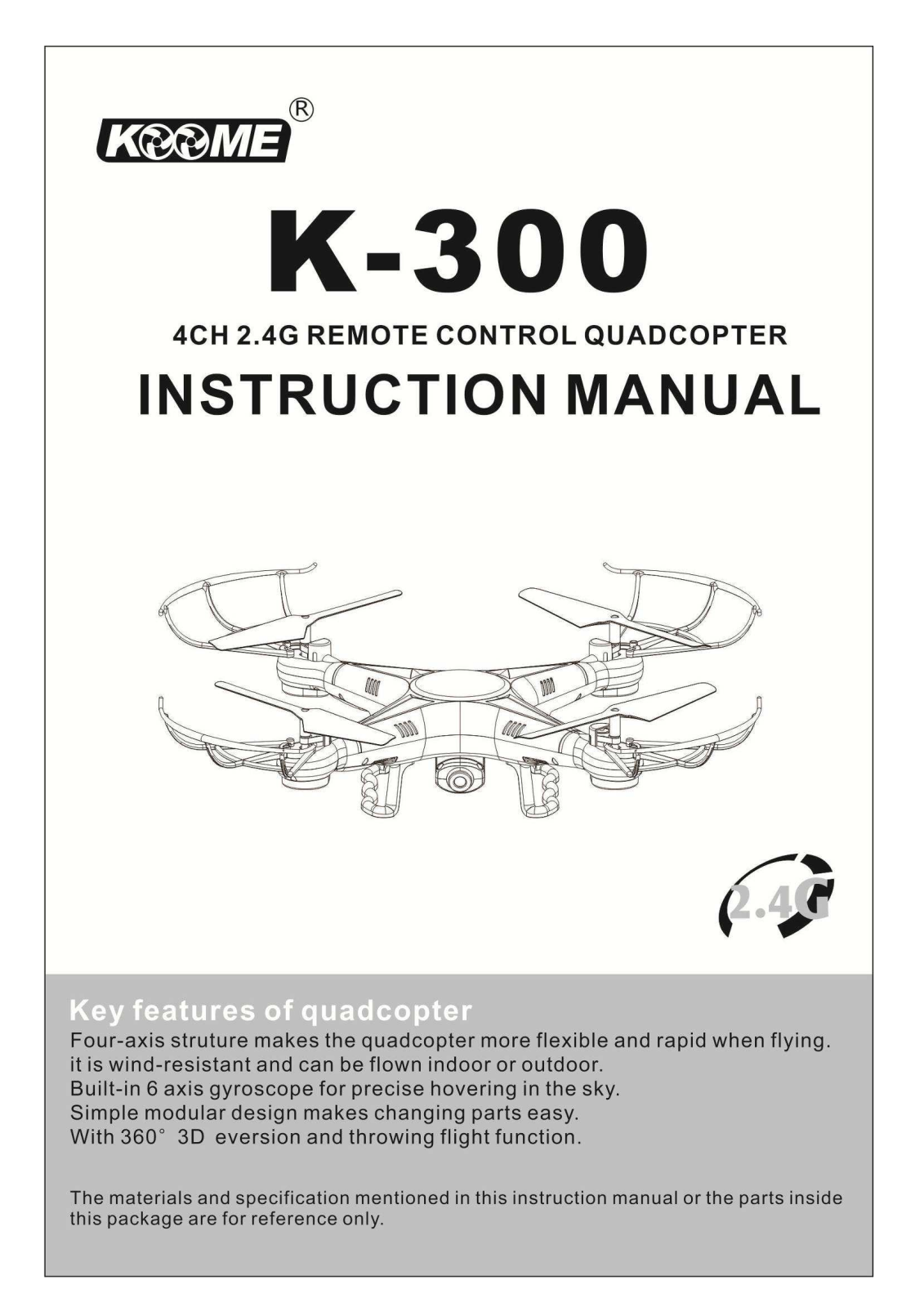 Koome Crafts and Toys 13809675763 User Manual