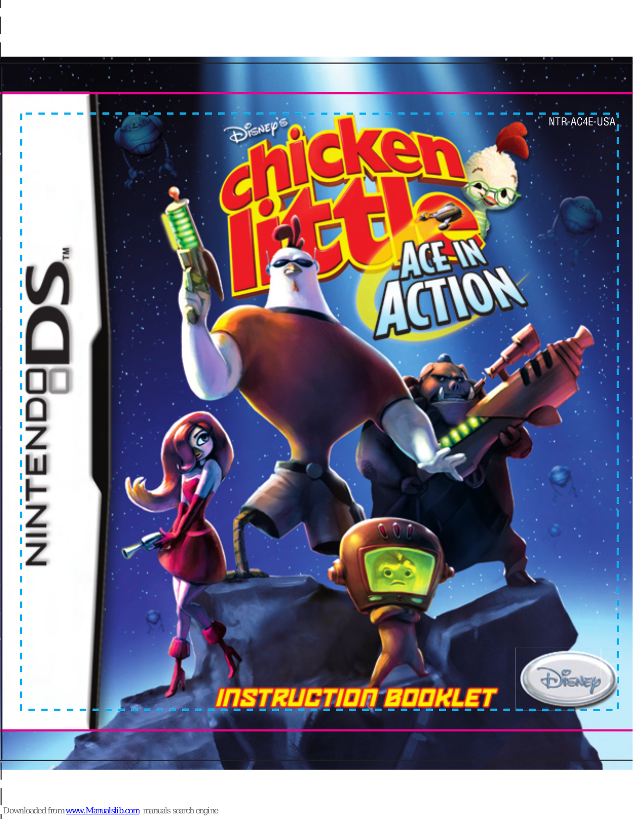 Disney Disney's Chicken Little: Ace in Action NTR-AC4E-USA, Chicken Little: Ace in Action Instruction Booklet