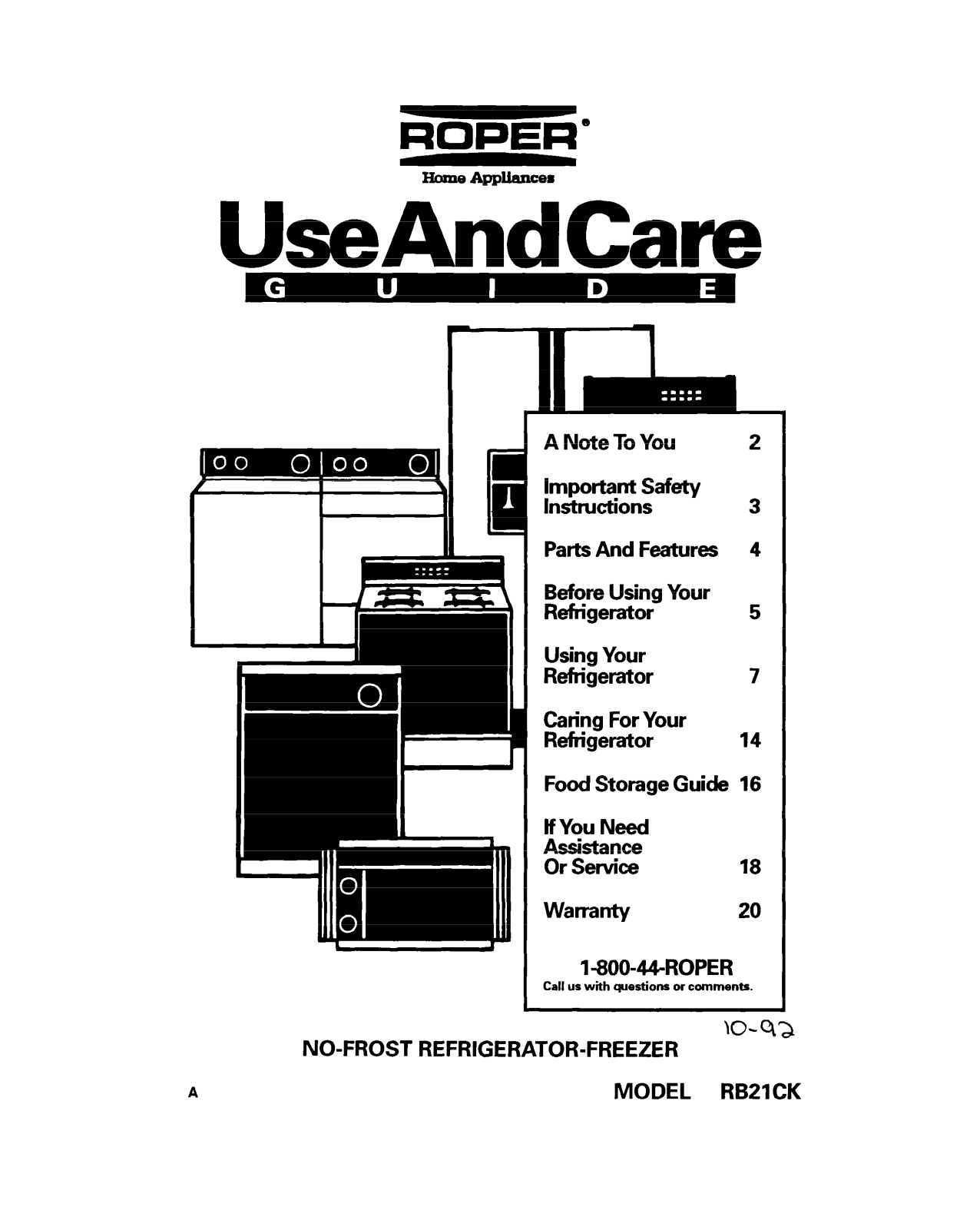 Whirlpool RBZICK User Manual - ManualMachine.com