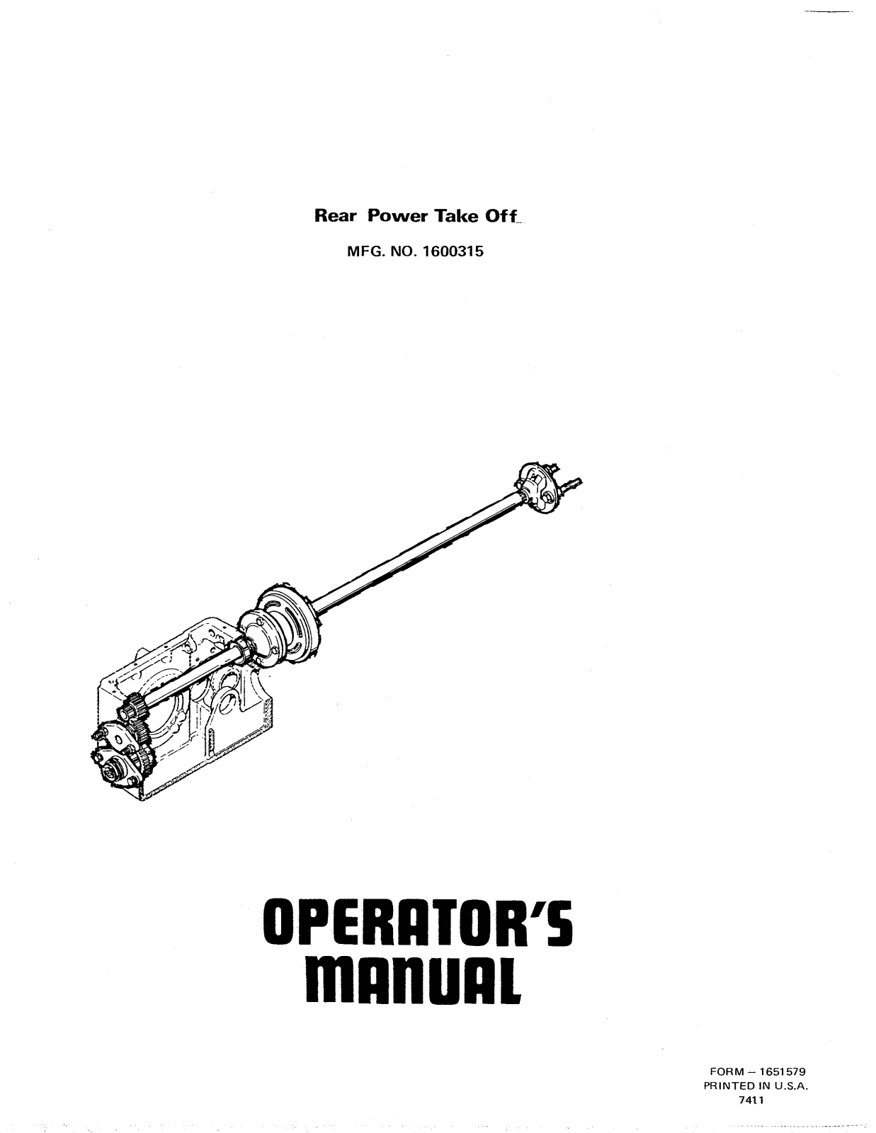 Snapper 1600315 User Manual