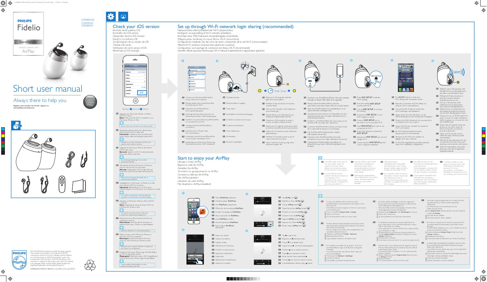 Philips DS9800WS, DS9830W, DS9860W User Manual