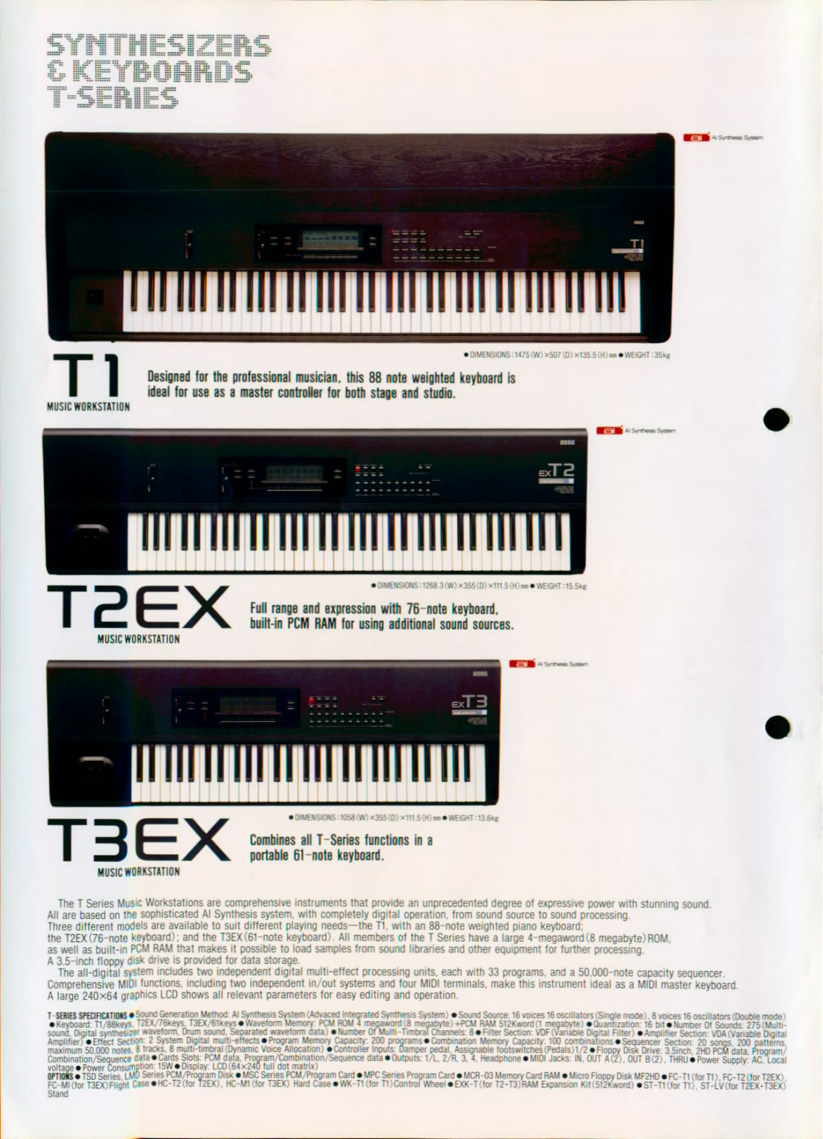 Korg T SERIES User Manual