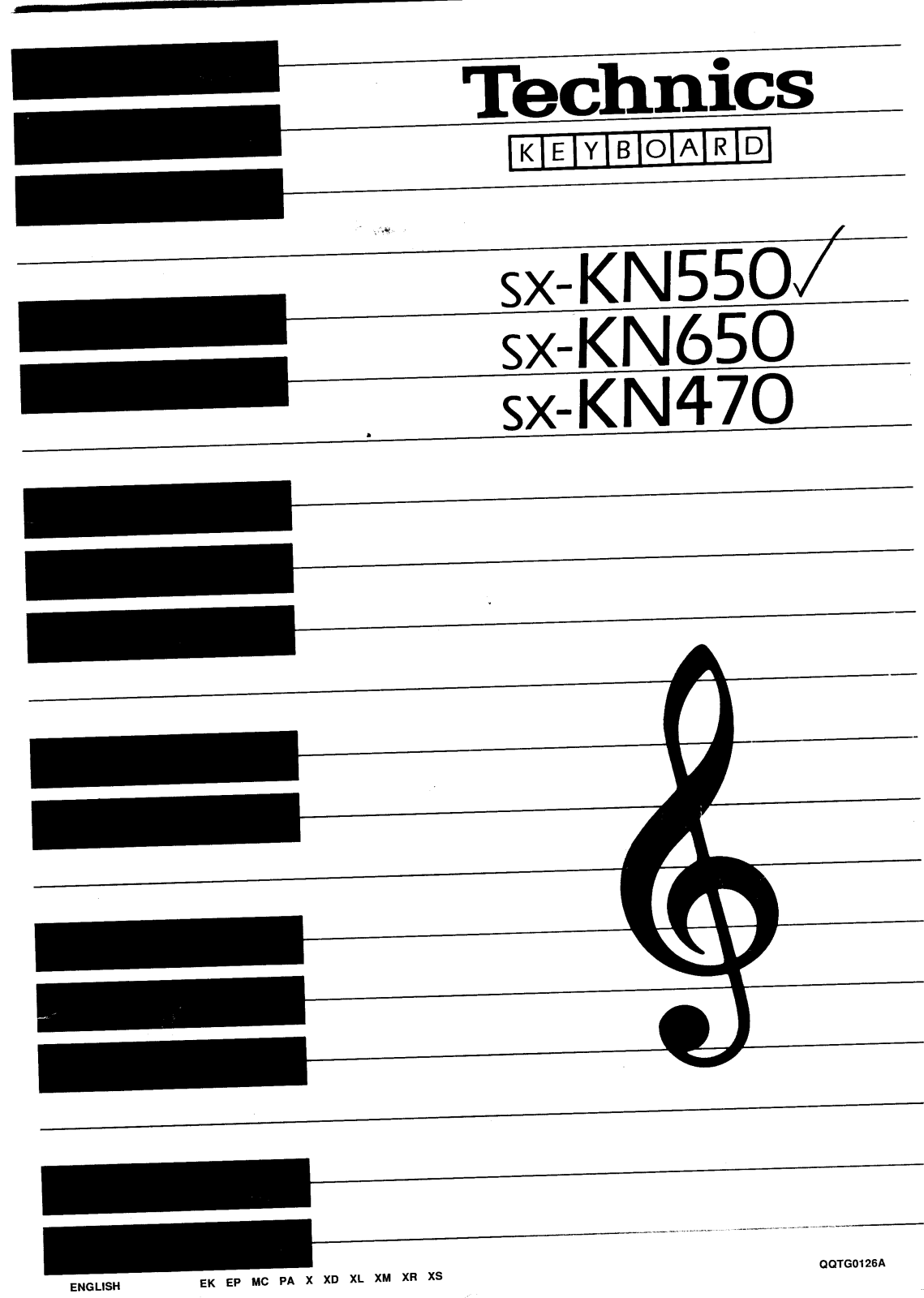 Technics SX-KN650, SX-KN470, SX-KN550 User Manual