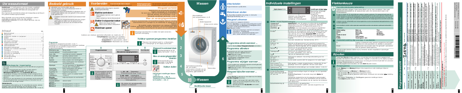 Siemens WM16S742NL User manual