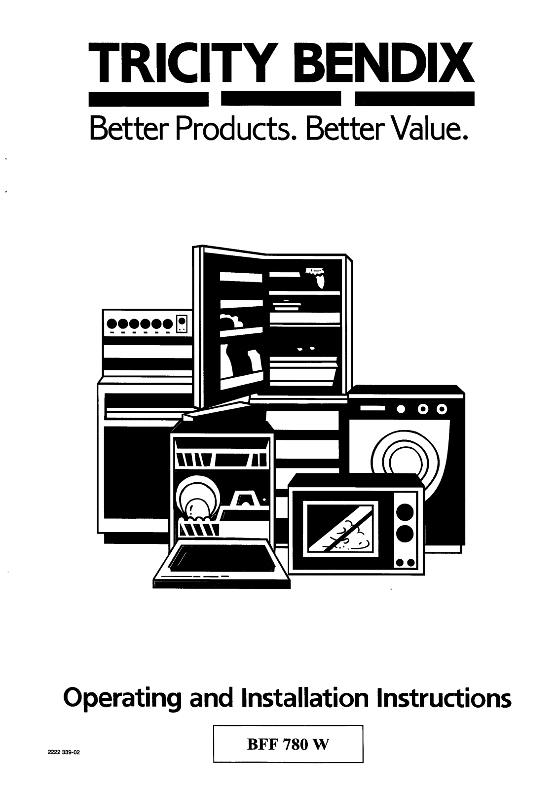 Tricity Bendix BFF780W Operating Instruction