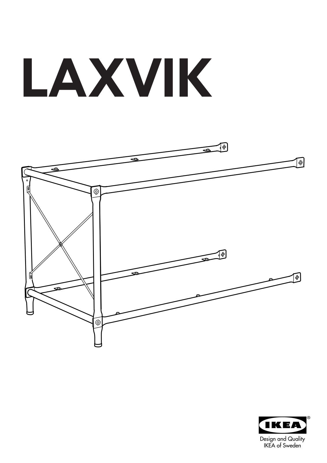 IKEA LAXVIK ADD ON FOR BASIC UNIT 32X19 Assembly Instruction