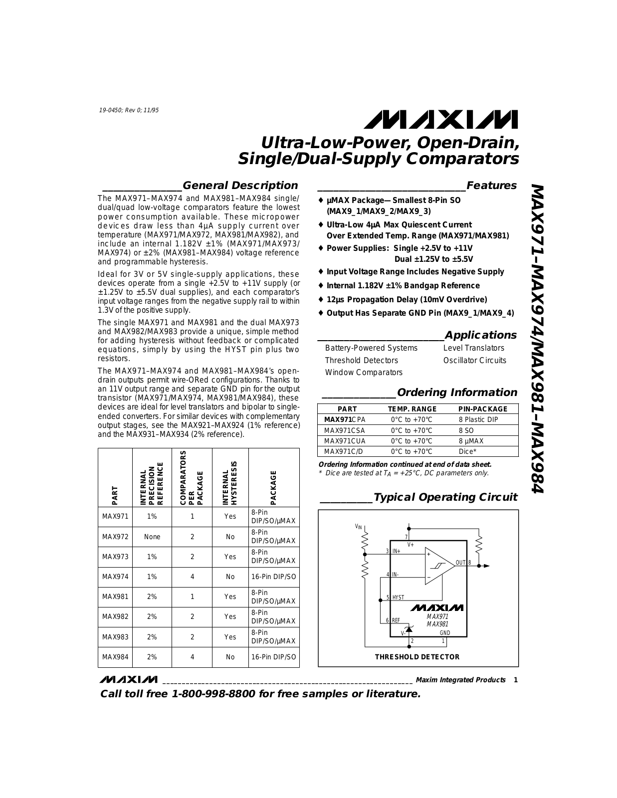 Rainbow Electronics MAX984 User Manual