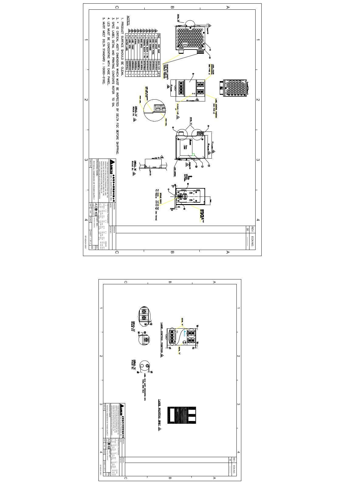 Delta Products DRP024V120W3AA Dimensional Sheet