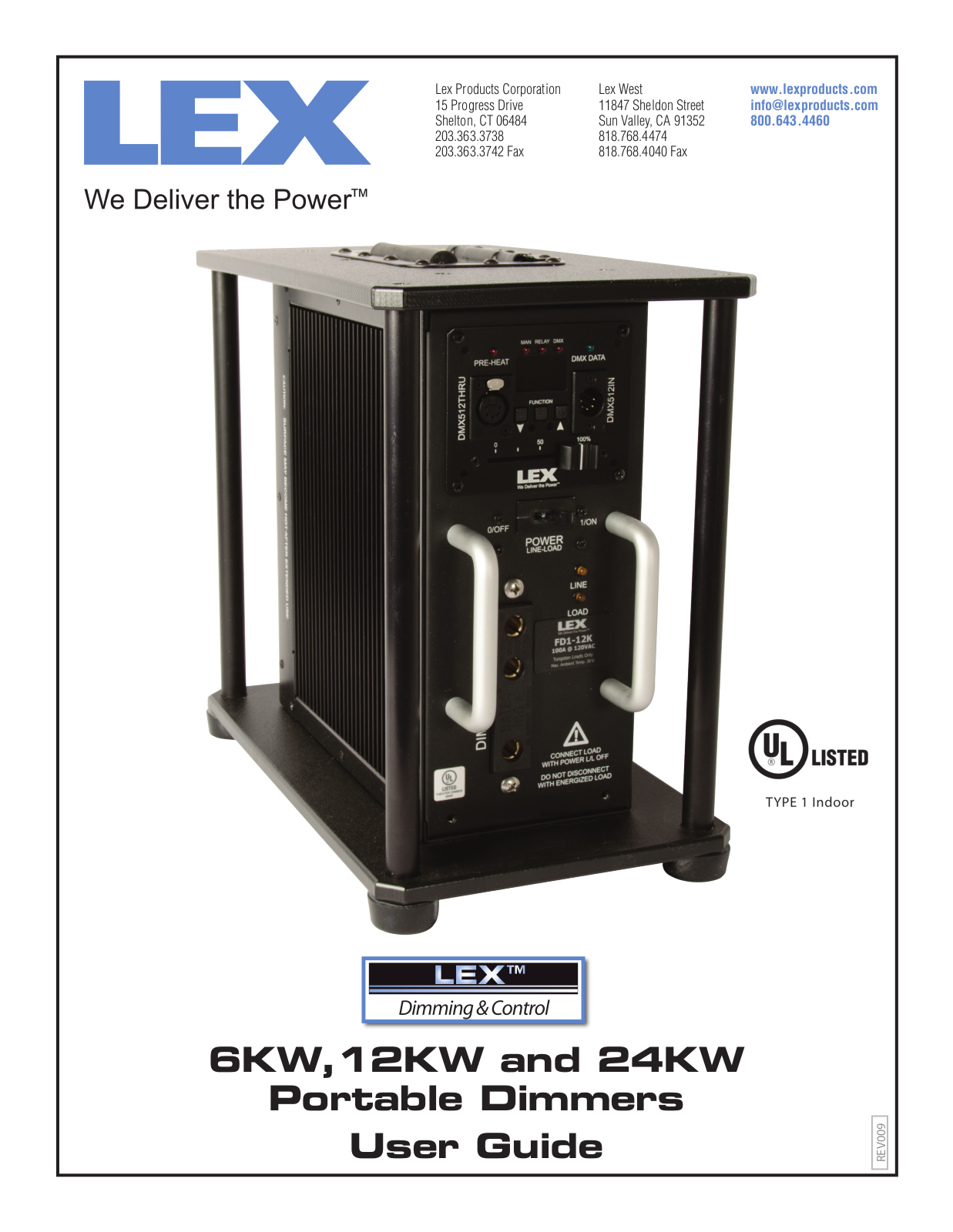 Lex 6KW, 12KW, 24KW User Manual