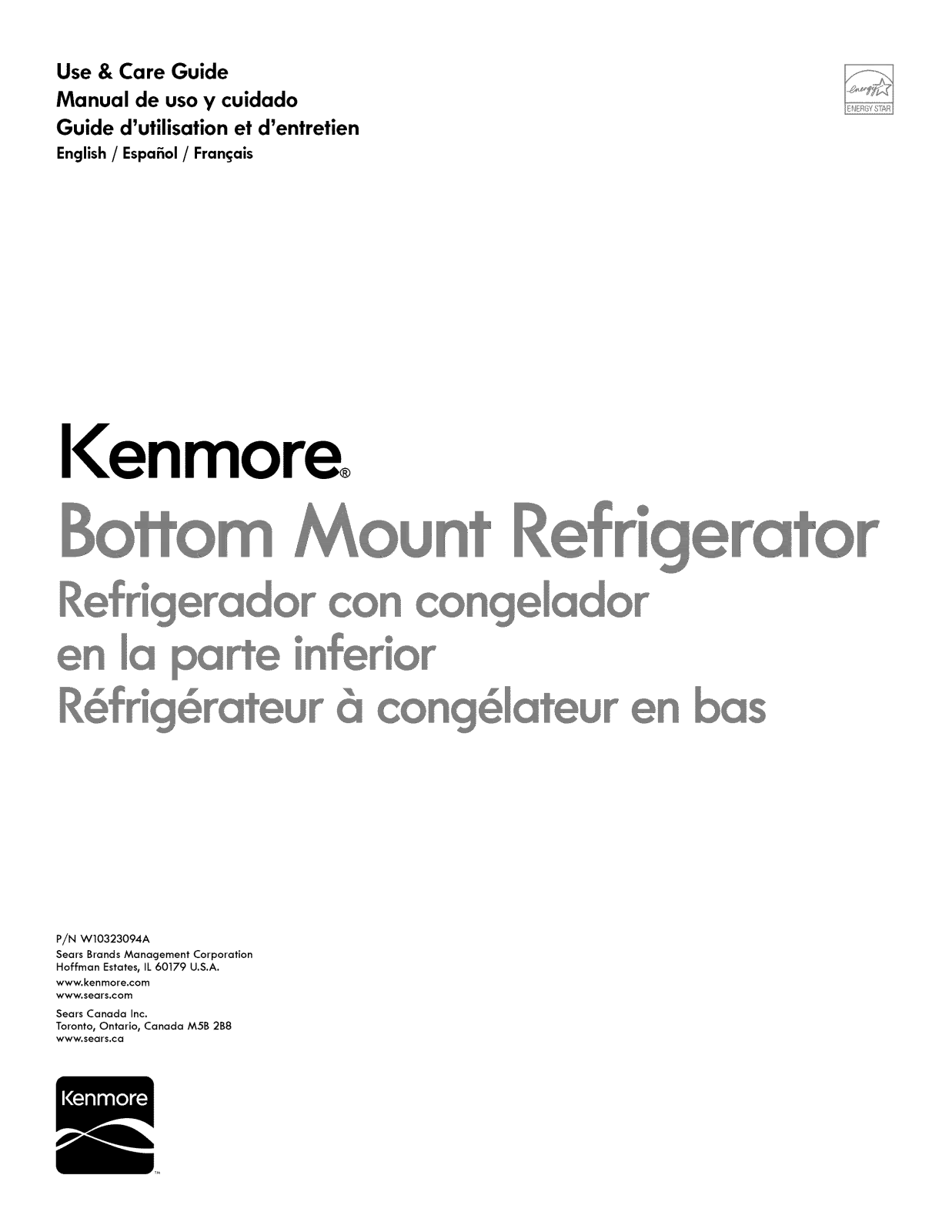 Kenmore 59679243014 Owner’s Manual