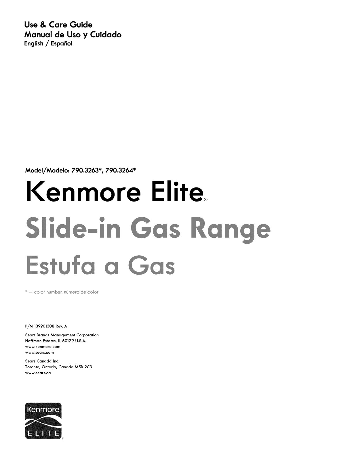 Kenmore Elite 79032633317, 79032632311, 79032632312, 79032632313, 79032632314 Owner’s Manual