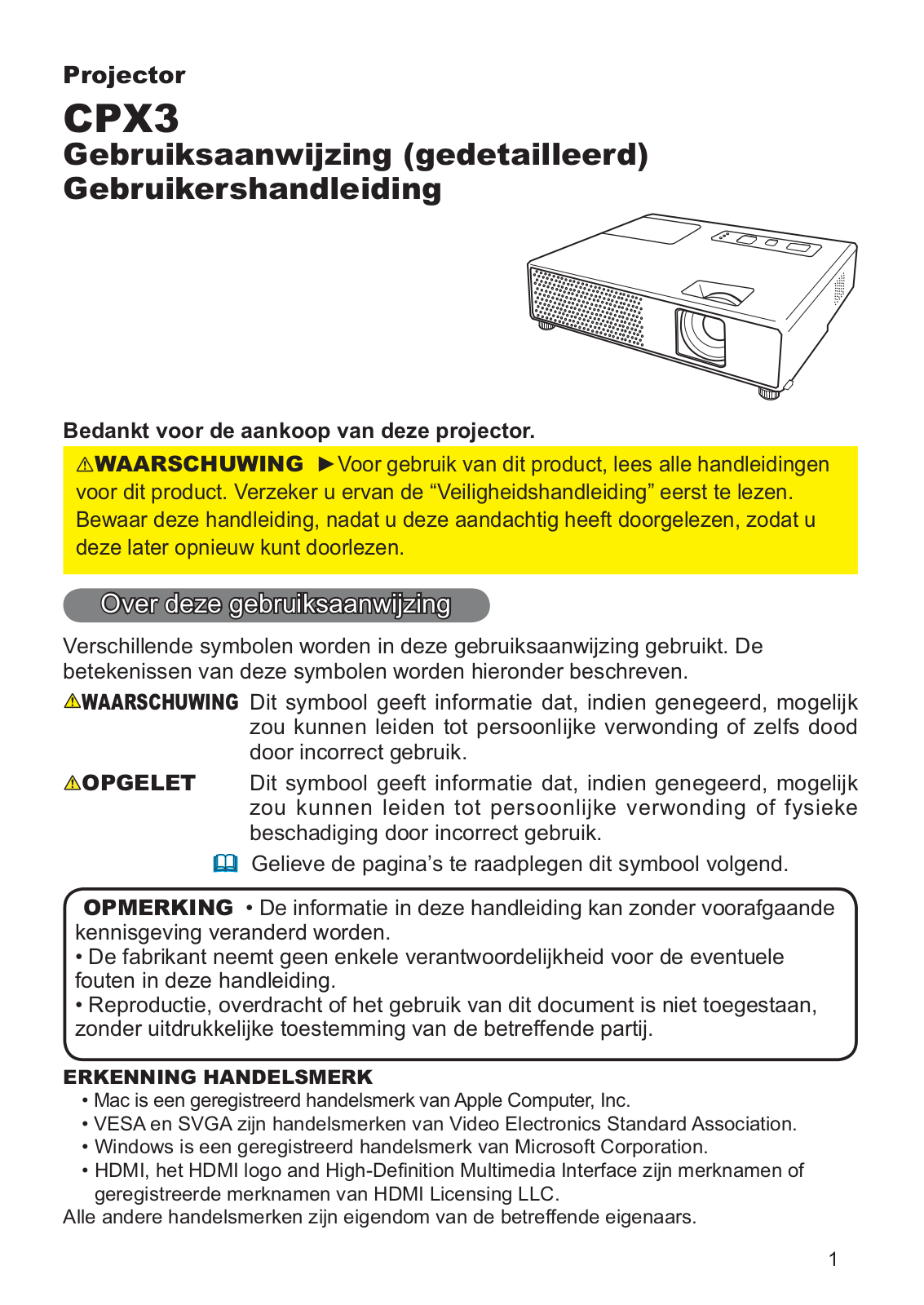 Hitachi CP-X3WF User Manual