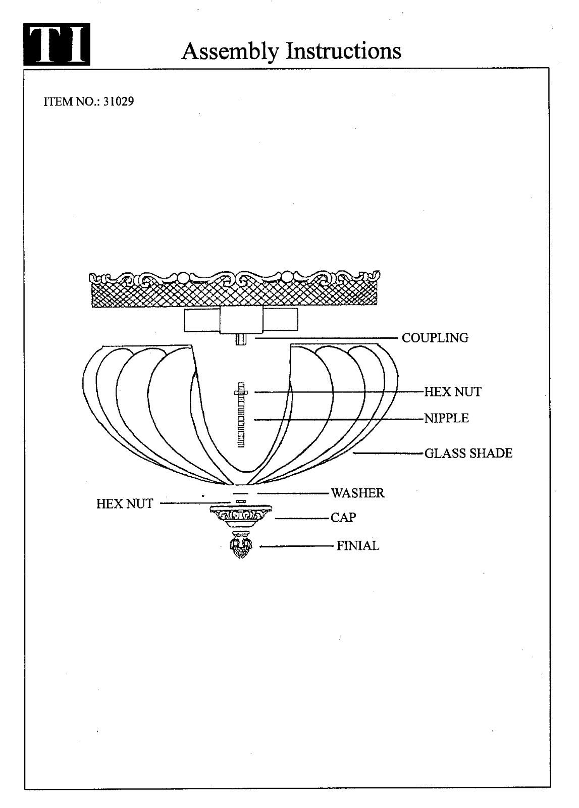 Triarch 31029 User Manual