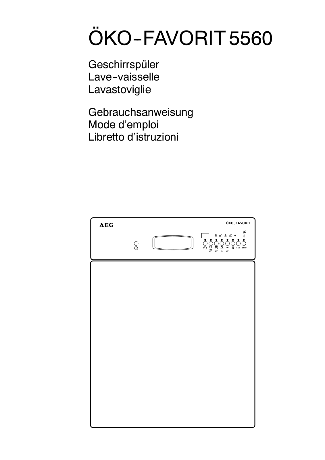 Aeg 5560 User Manual