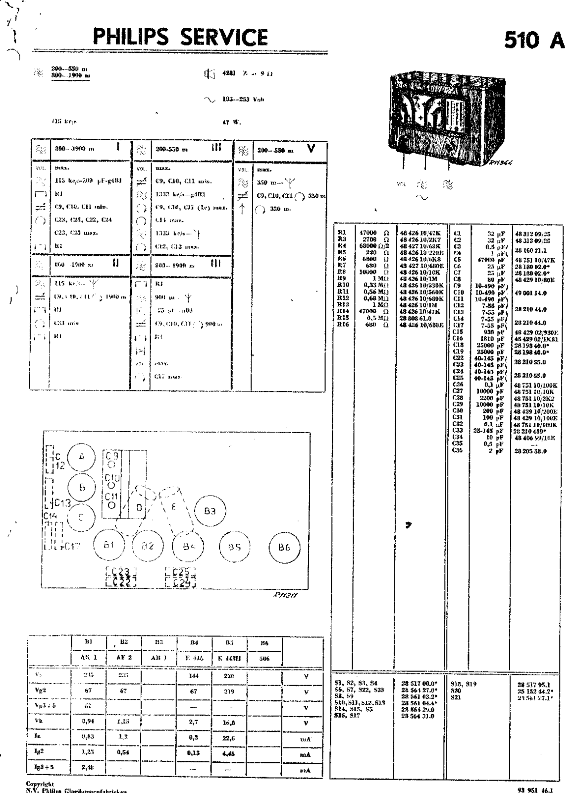 Philips 510-A Service Manual