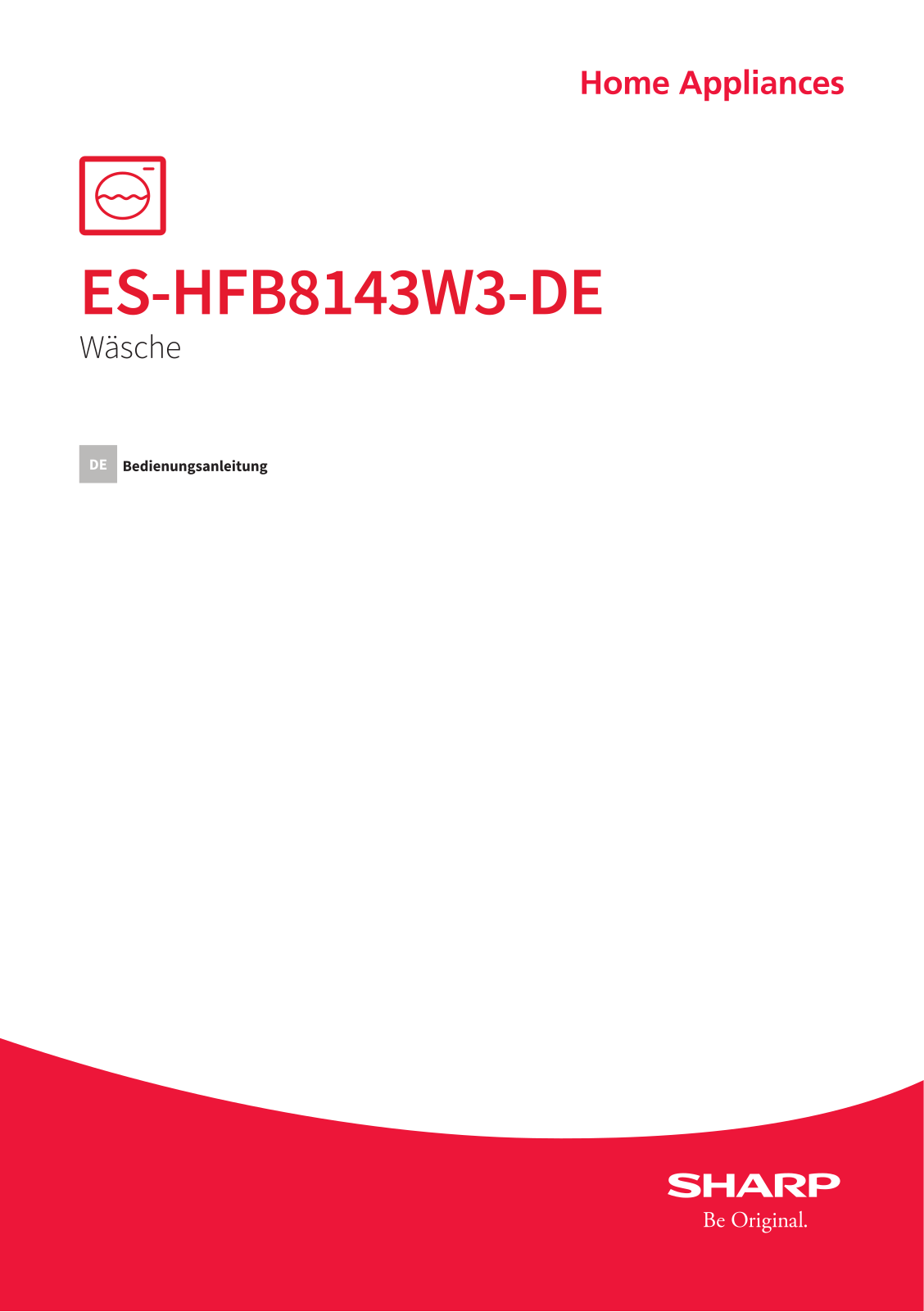 Sharp ES-HFB8143W3-DE operation manual