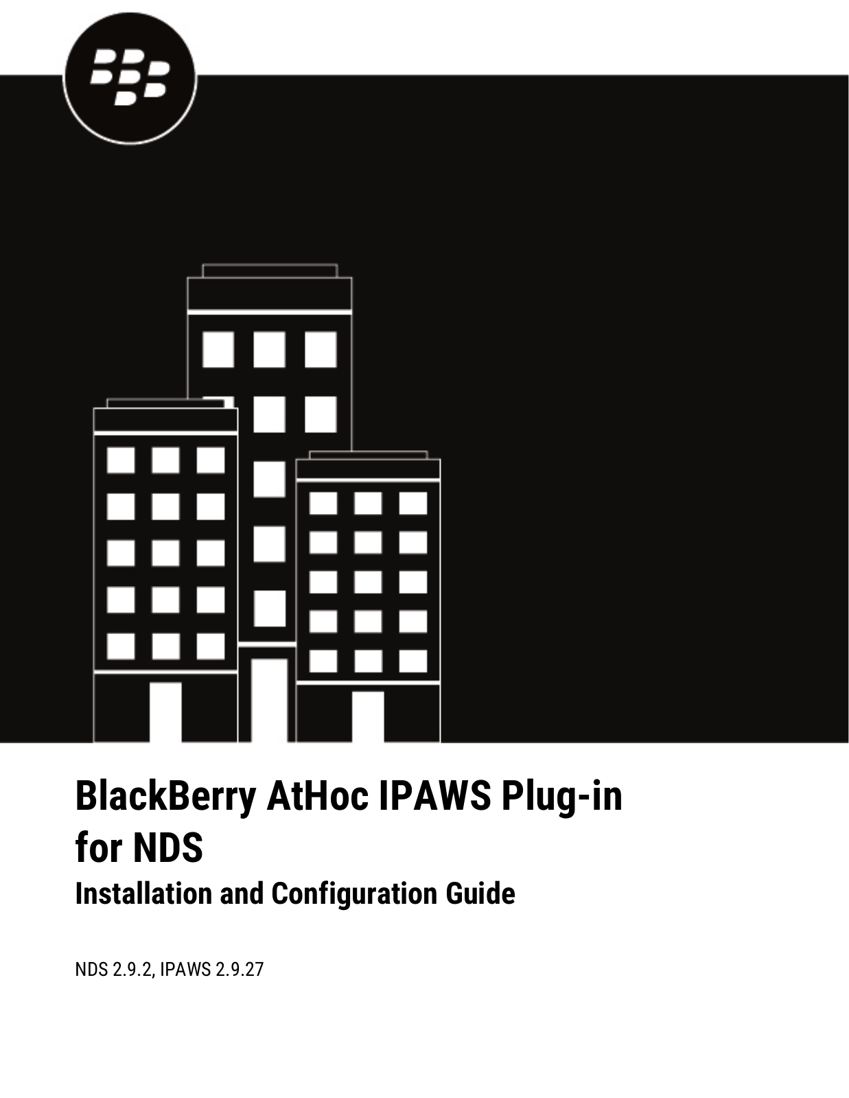 BlackBerry AtHoc IPAWS Installation Manual