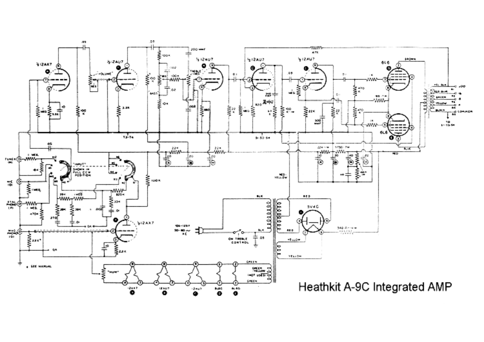 Heathkit a 9c schematic