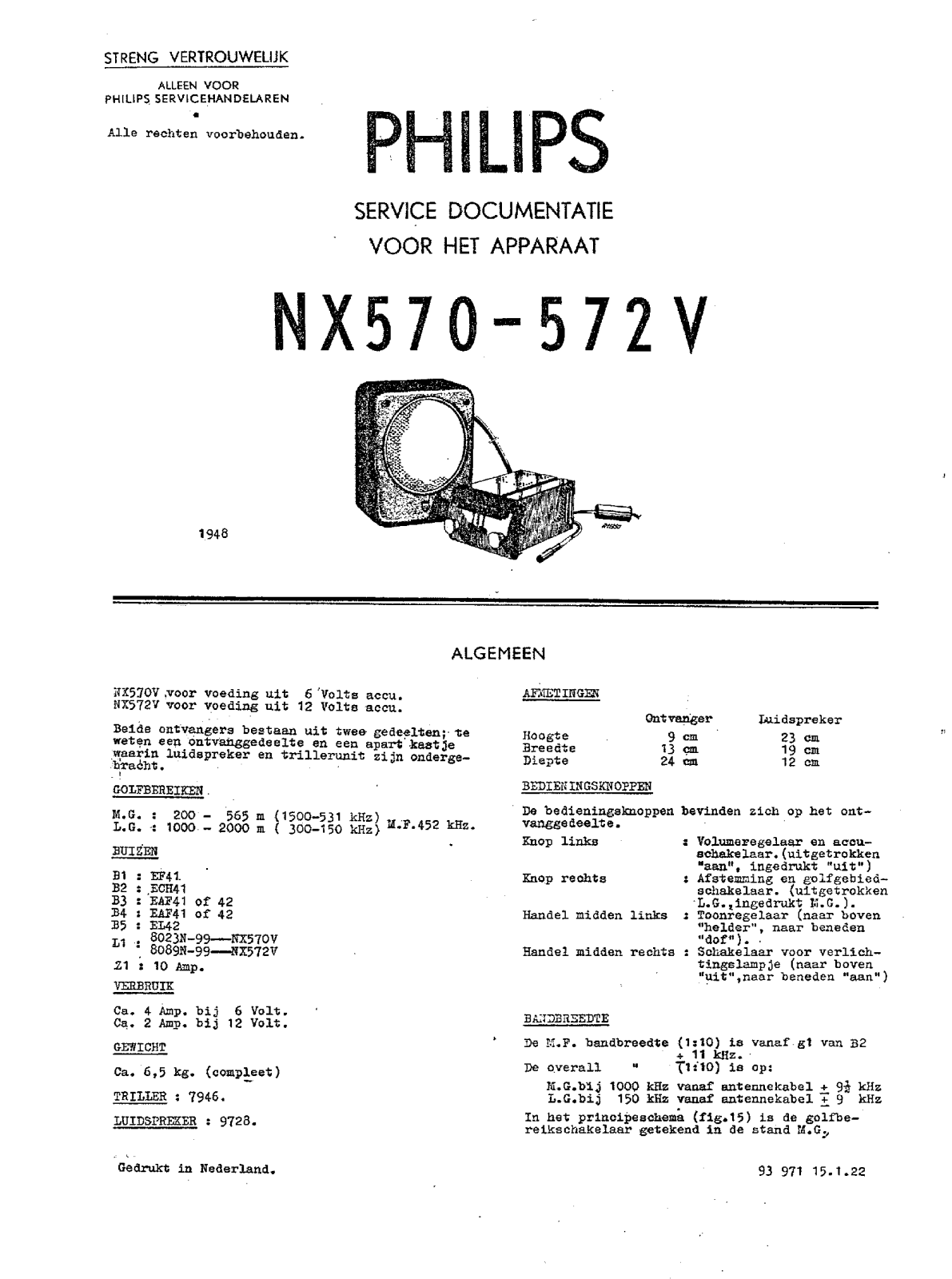 Philips NX572U Schematic