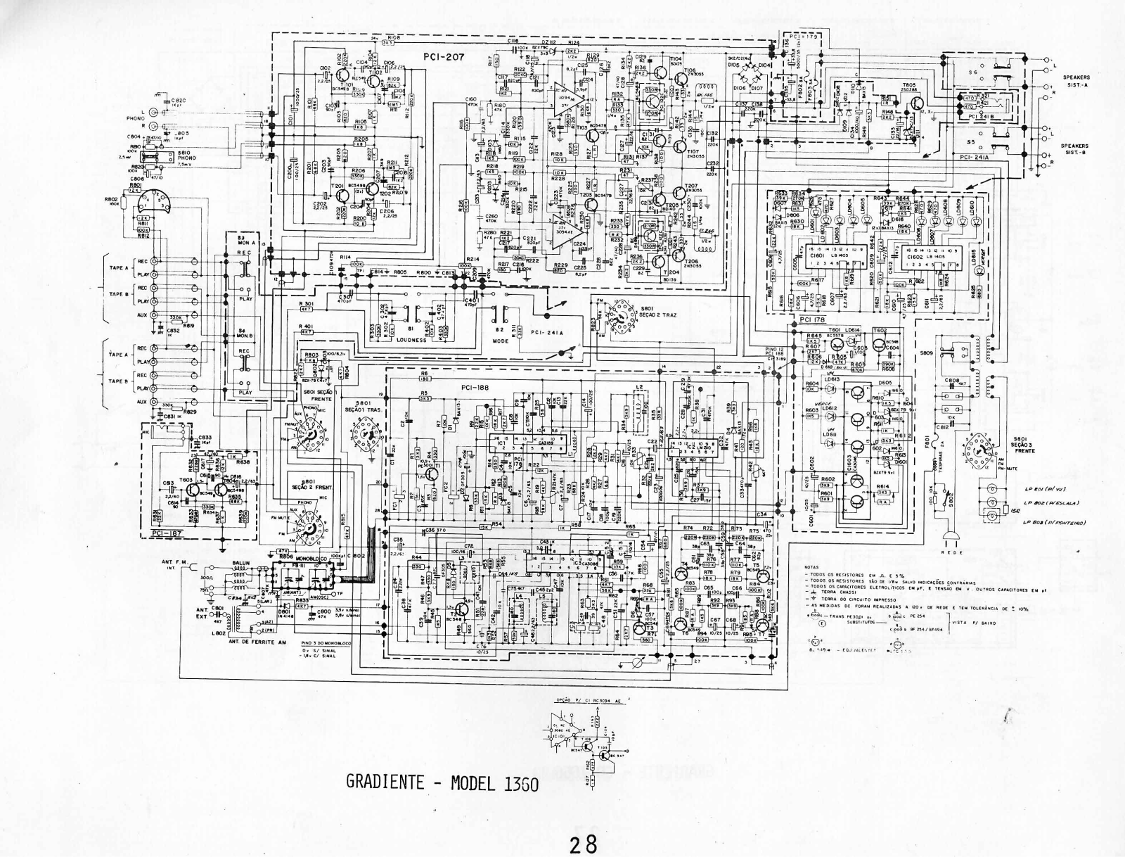 Gradiente 1360 Schematic