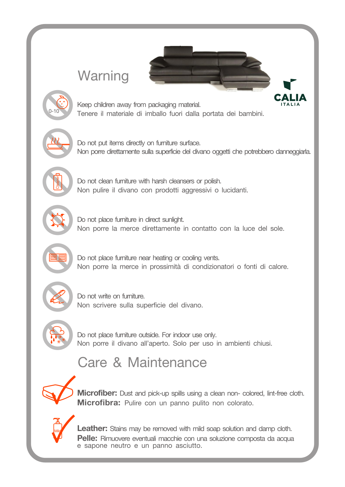 CALIA ITALIA Magic Assembly instructions - ManualMachine.com
