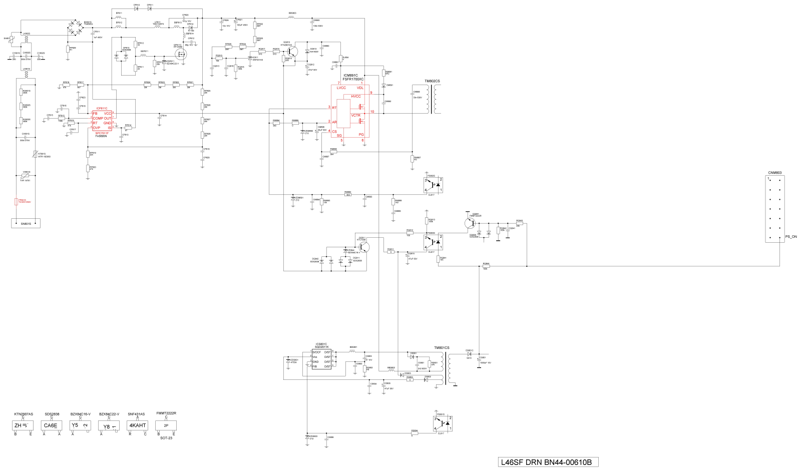 Samsung BN44-00610B Schematic