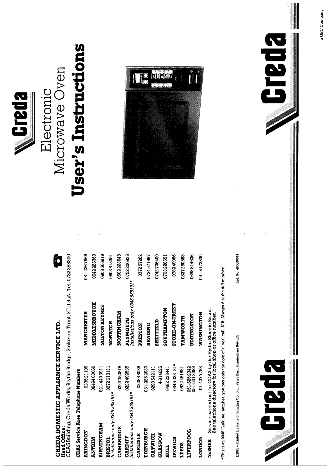 Creda HB49043 User Manual