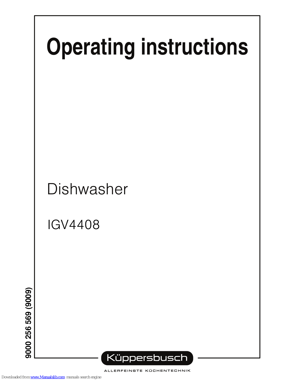 Küppersbusch IGV4408 Operating Instructions Manual