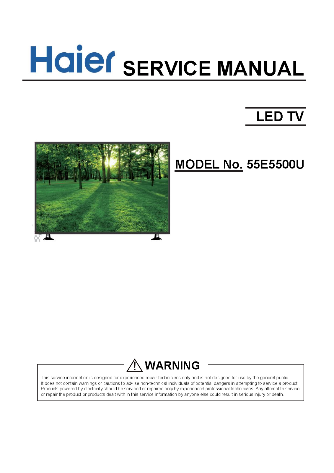 Haier 55E5500U Schematic